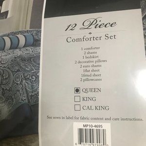 NEW! 12 Piece "Madison Park" Queen Comforter Set